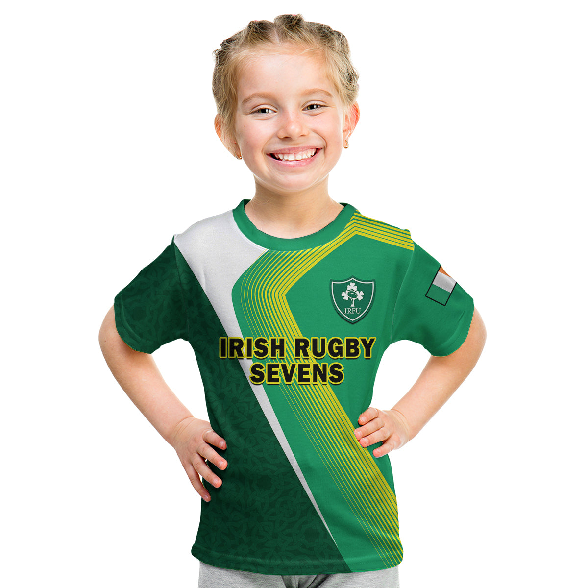 custom-text-and-number-ireland-rugby-7s-celtic-cross-shamrock-kid-t-shirt