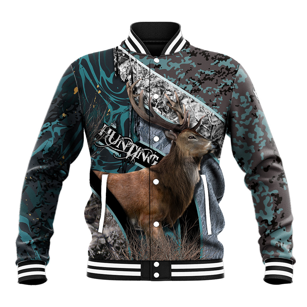 Deer Hunting Abstract Pattern Baseball Jacket - Wonder Print Shop