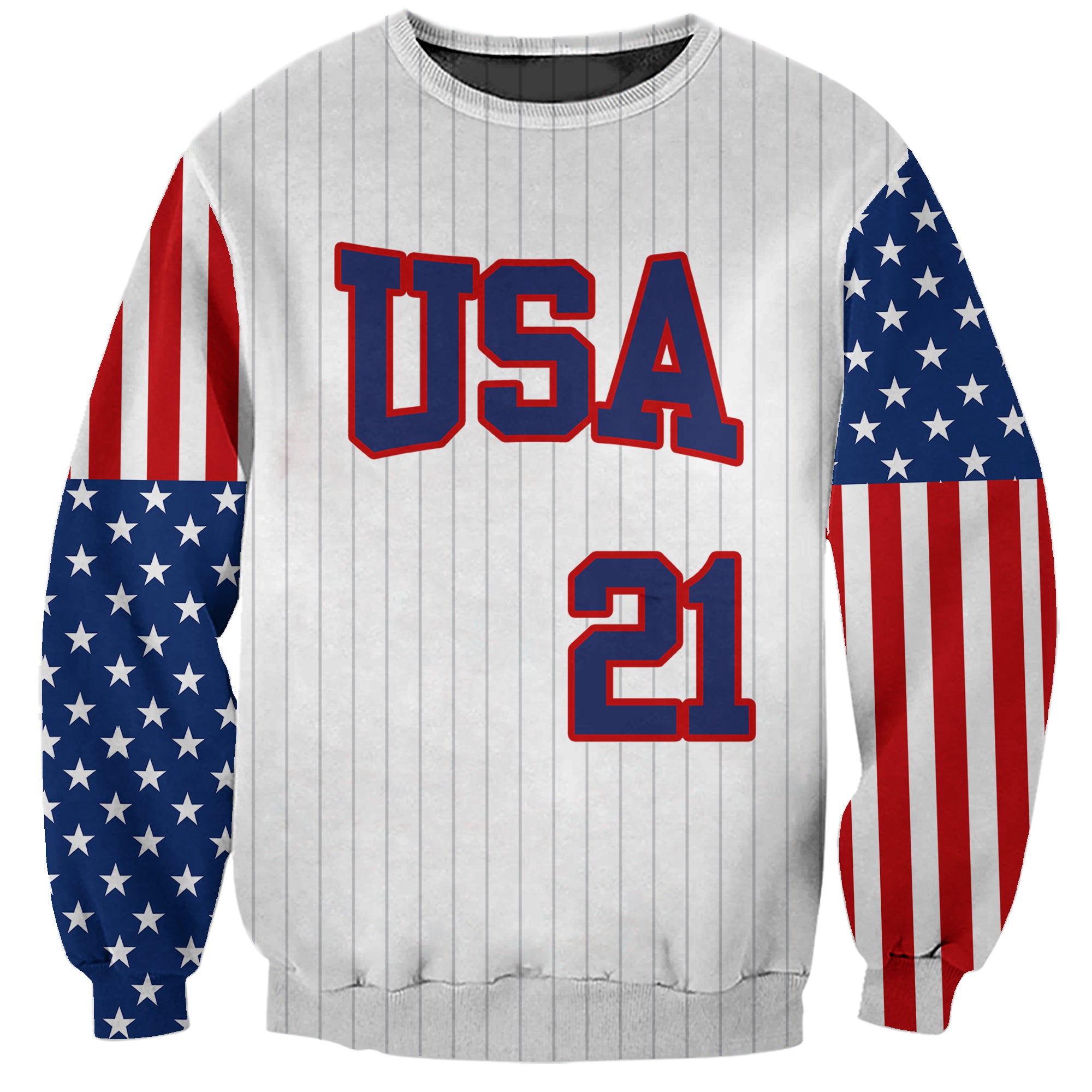 (Custom Personalised) United States 2023 Baseball Classic Uniform USA Flag Sweatshirt - Wonder Print Shop