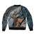 deer-hunting-abstract-pattern-sleeve-zip-bomber-jacket