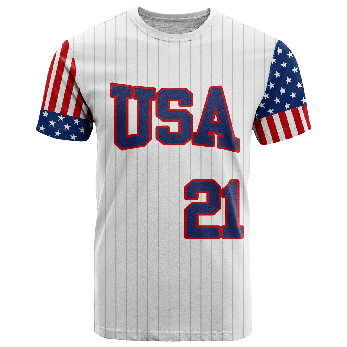 Custom United States 2023 Baseball Classic Uniform USA Flag T Shirt - Wonder Print Shop