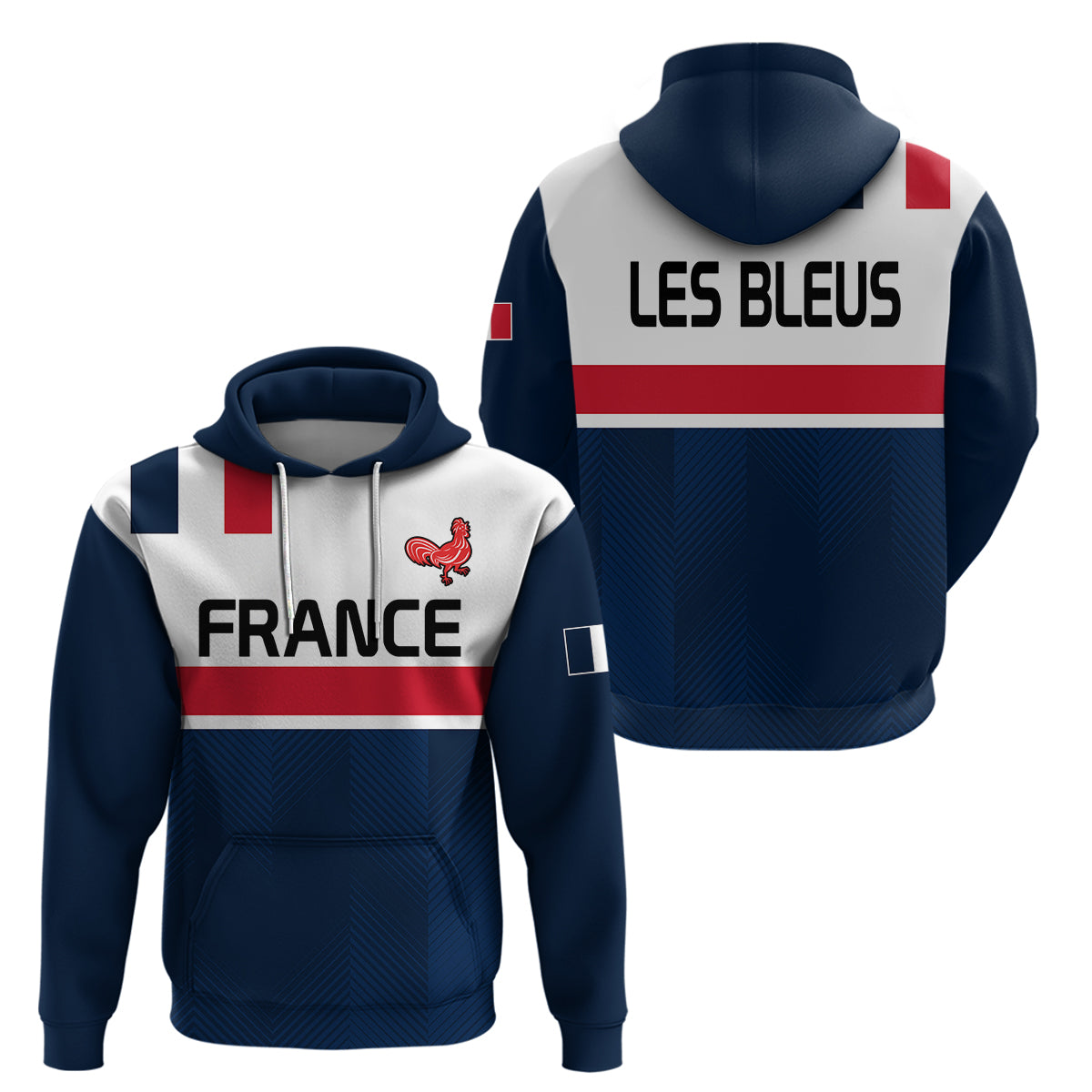 France Rugby 7s Le XV de France Hoodie - Wonder Print Shop