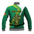 Ireland Rugby 7s Celtic Cross Shamrock Baseball Jacket - Wonder Print Shop