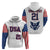 Custom United States 2023 Baseball Classic Uniform USA Flag Hoodie - Wonder Print Shop