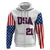 Custom United States 2023 Baseball Classic Uniform USA Flag Hoodie - Wonder Print Shop