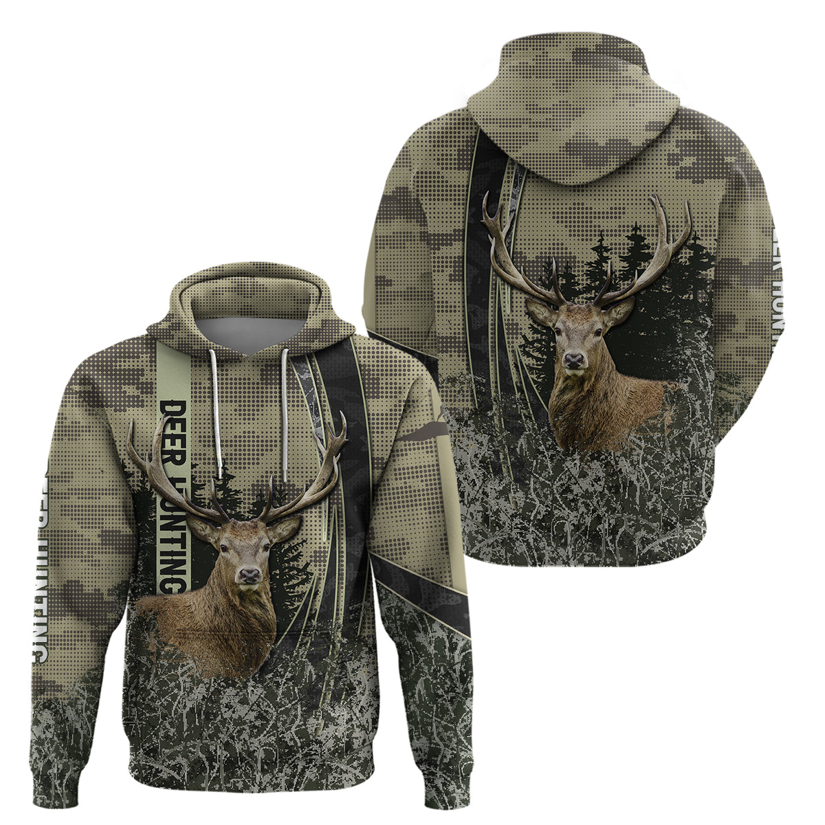 deer-hunting-camouflaged-modern-abstract-hoodie