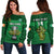 (Custom Text And Number) Ireland Rugby 2023 Champions Six Nations Irish Proud Off Shoulder Sweater - Wonder Print Shop