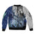 Deer Hunting - Stag In The Night Abstract Pattern Bomber Jacket - Wonder Print Shop