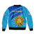 Uruguay Rugby 7s Sporty Style Sleeve Zip Bomber Jacket - Wonder Print Shop