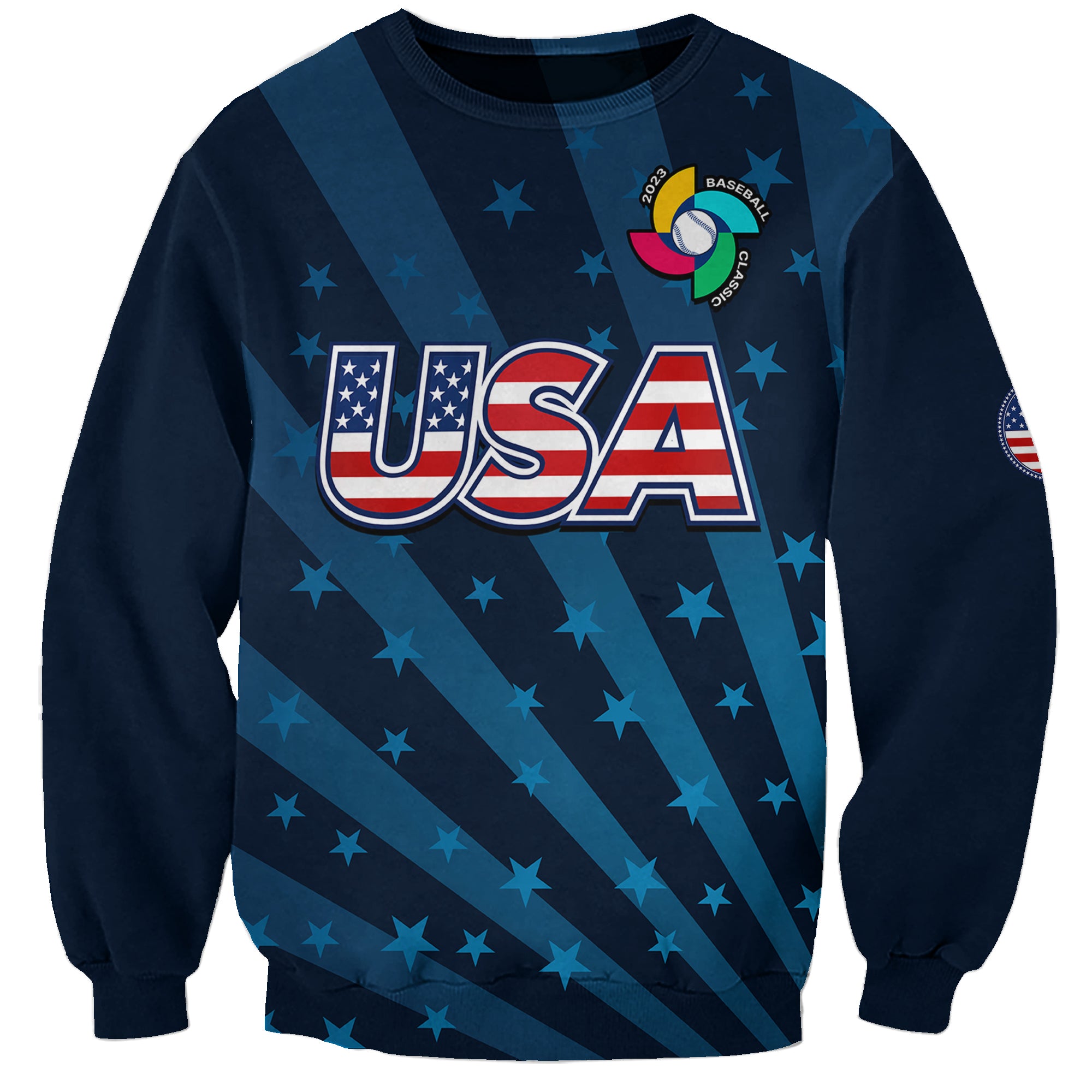 (Custom Personalised) United States 2023 Baseball Classic Sweatshirt - Wonder Print Shop