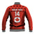 (Custom Text And Number) Canada Rugby 7s Sporty Style Baseball Jacket - Wonder Print Shop