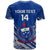 Custom Samoan Rugby Manu Samoa 7s Polynesian Pattern T Shirt - Wonder Print Shop