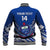 (Custom Text And Number) Samoan Rugby Manu Samoa 7s Polynesian Pattern Baseball Jacket - Wonder Print Shop