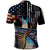 Deer Hunting American Flag Tie Dye Forest Painting Pattern Polo Shirt - Wonder Print Shop