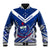 (Custom Text And Number) Samoan Rugby Manu Samoa 7s Polynesian Pattern Baseball Jacket - Wonder Print Shop