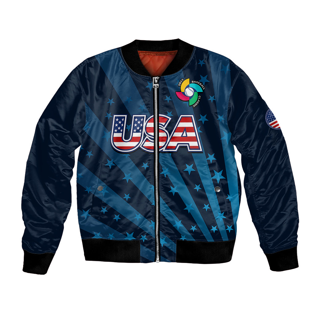 (Custom Personalised) United States 2023 Baseball Classic Bomber Jacket LT9 - Wonder Print Shop