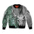 Deer Hunting Abstract Dark Forest Pattern Bomber Jacket - Wonder Print Shop