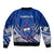 Samoan Rugby Manu Samoa 7s Polynesian Pattern Bomber Jacket - Wonder Print Shop