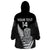 (Custom Text And Number) Aotearoa Rugby Sevens All Black Tiki Fern Wearable Blanket Hoodie - Wonder Print Shop