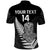 (Custom Text And Number) Aotearoa Rugby Sevens All Black Tiki Fern Polo Shirt - Wonder Print Shop