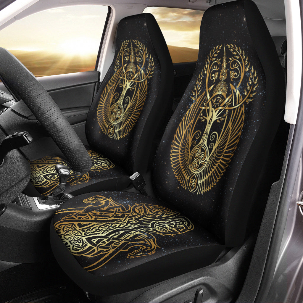 Viking Yggdrasil Tree Of Life Odin Car Seat Covers LT12 - Wonder Print Shop