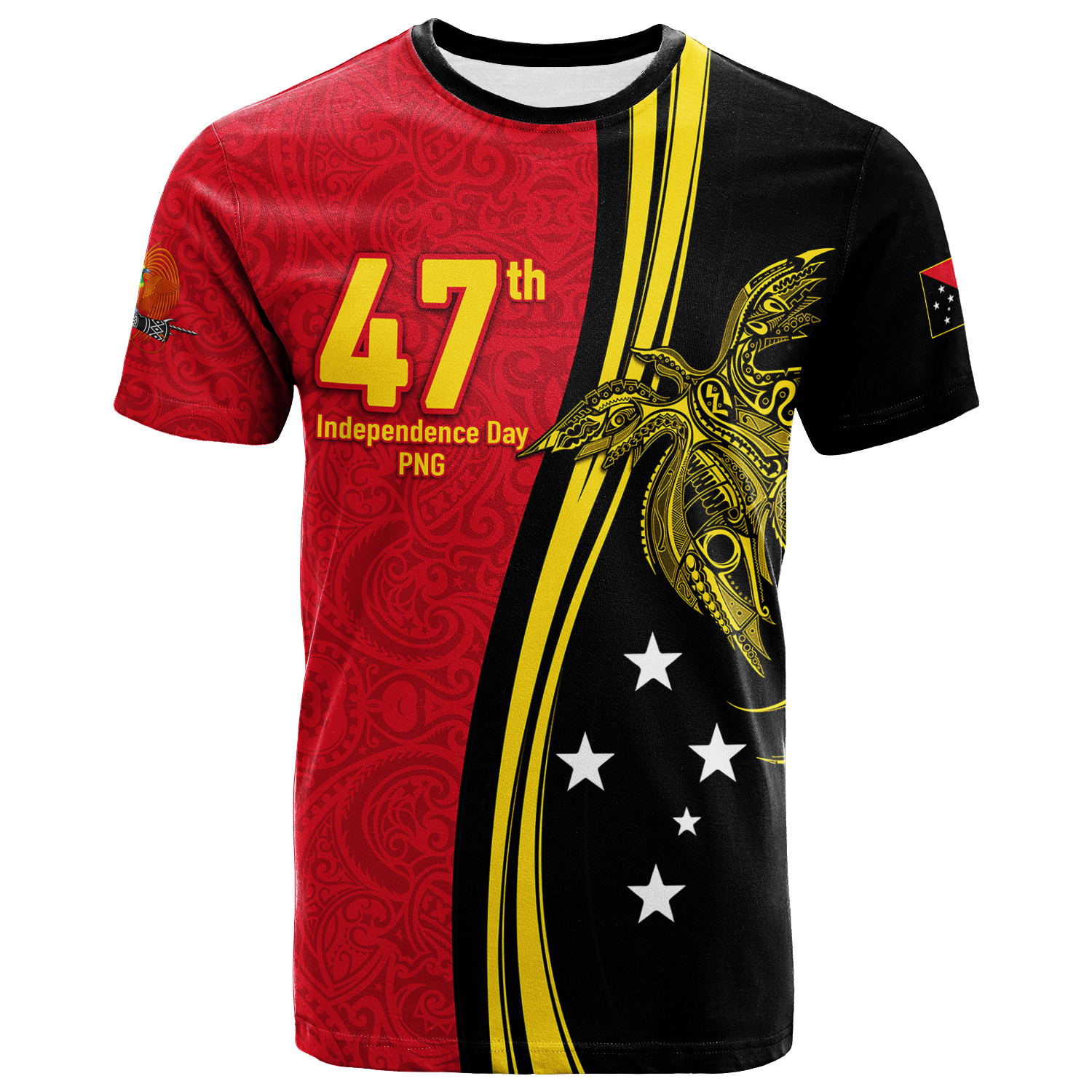 Papua New Guinea Independence Anniversary Polynesian Tribal T Shirt LT12 - Wonder Print Shop