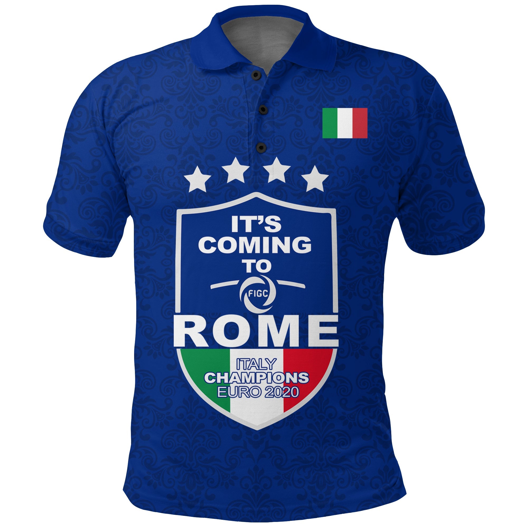 Italy Champions Euro 2020 Polo Shirt LT12 - Wonder Print Shop