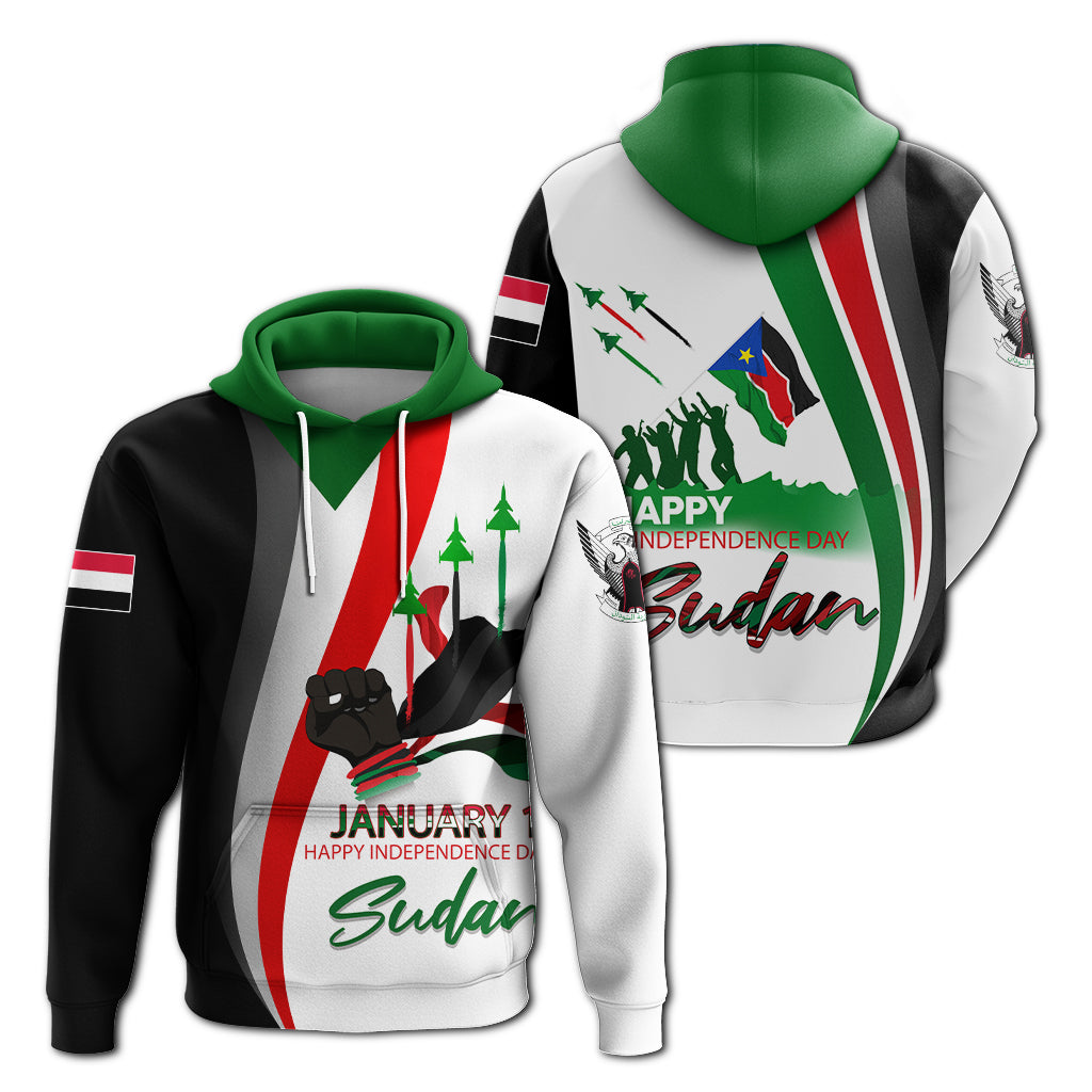 Sudan Happy Independence Day Hoodie - LT2 - Wonder Print Shop