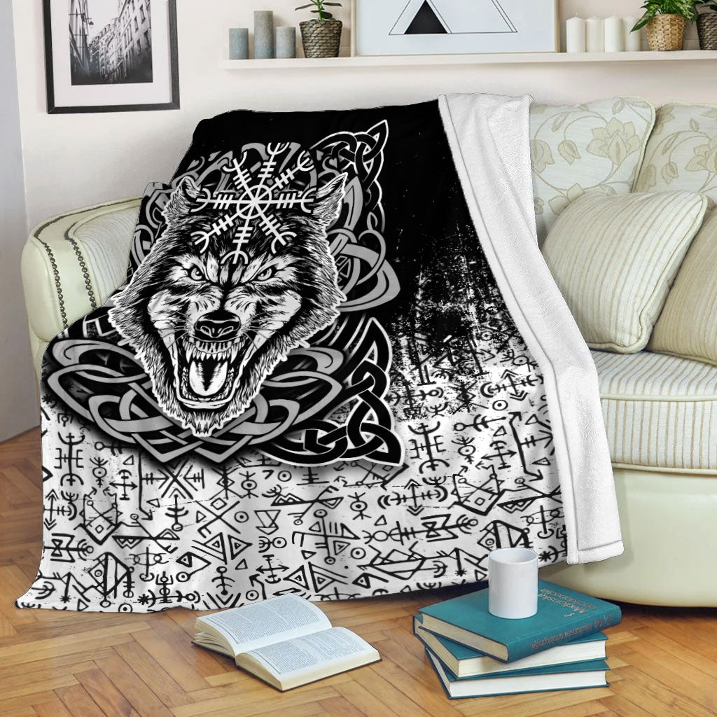 viking-wolf-with-vegvisir-art-blanket