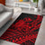 Hawaii Turtle With Hibiscus Tribal Red Area Rug LT12 - Wonder Print Shop