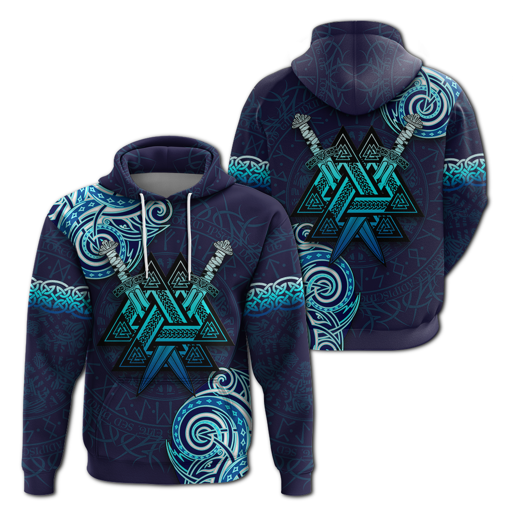 Viking Valknut Tattoo Art Hoodie LT12 - Wonder Print Shop