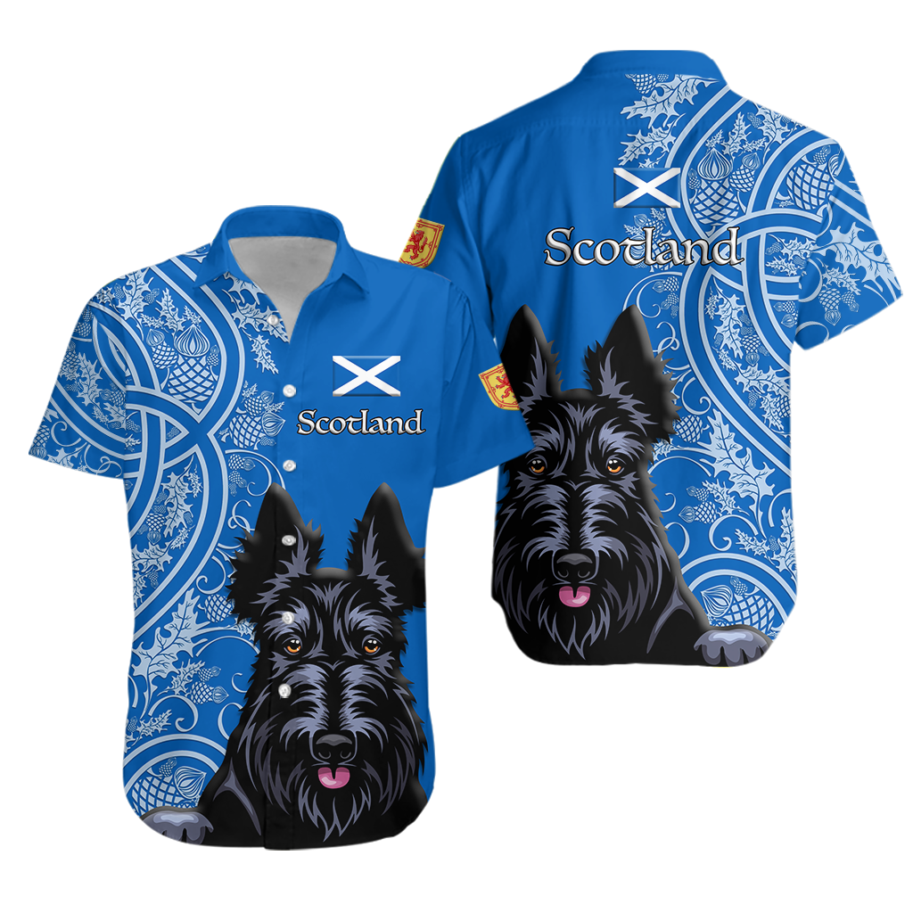 Scottish Terrier With Thistle Hawaiian Shirt LT12 - Wonder Print Shop