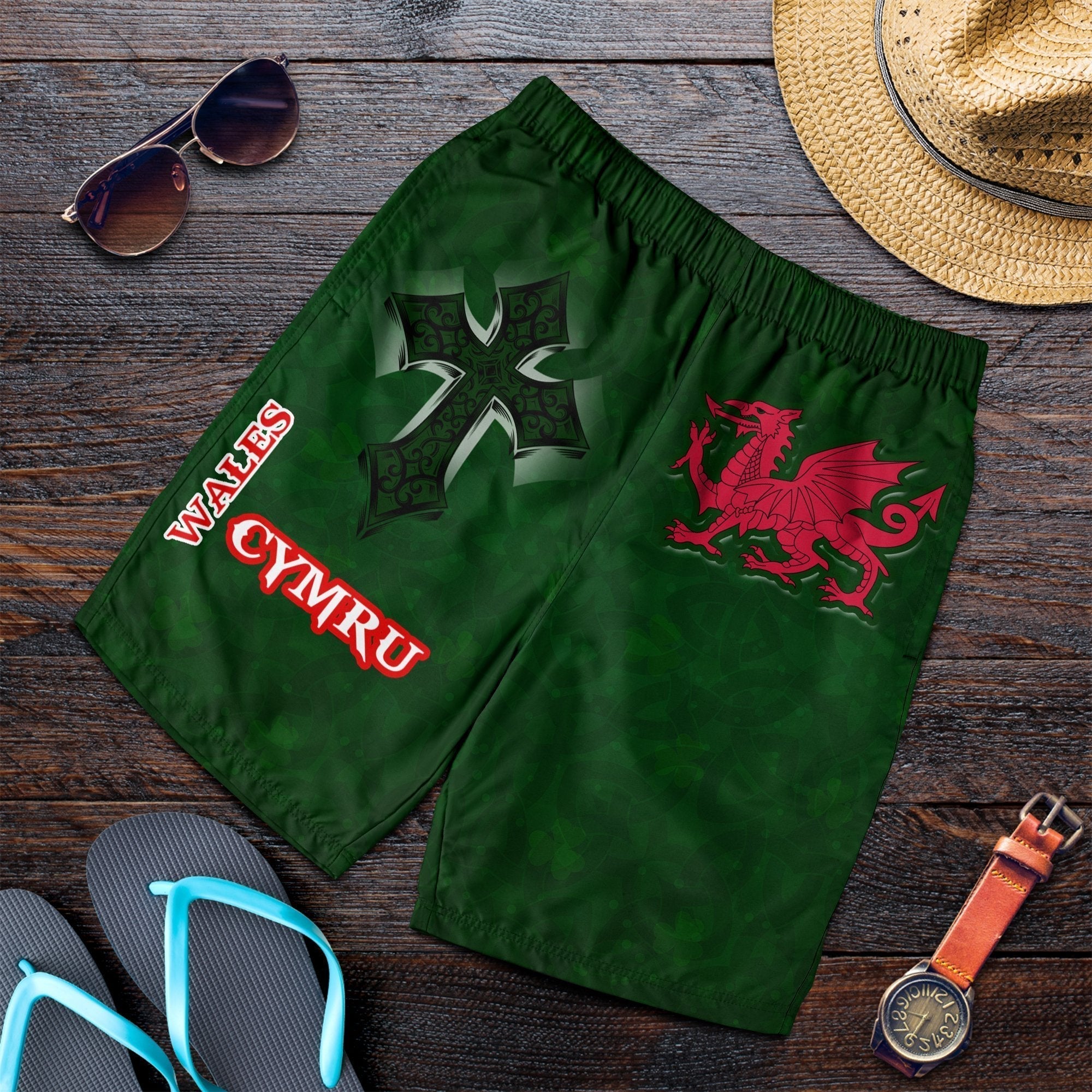 wales-men-shorts-wales-cymru-celtic-cross