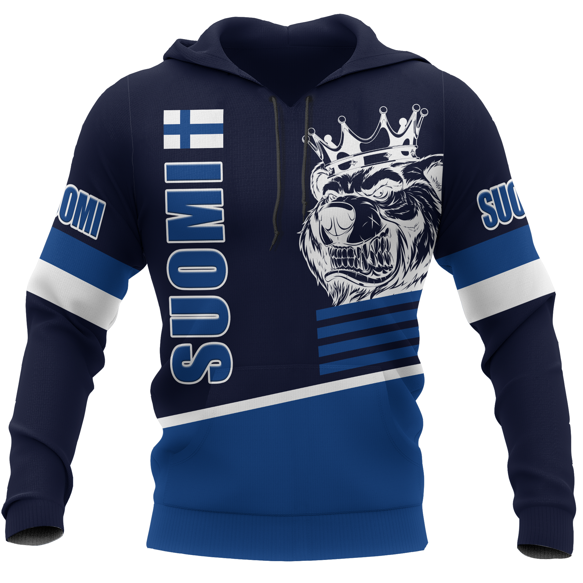 Finland Hoodie Leijonat Suomi Ice Hockey - Wonder Print Shop