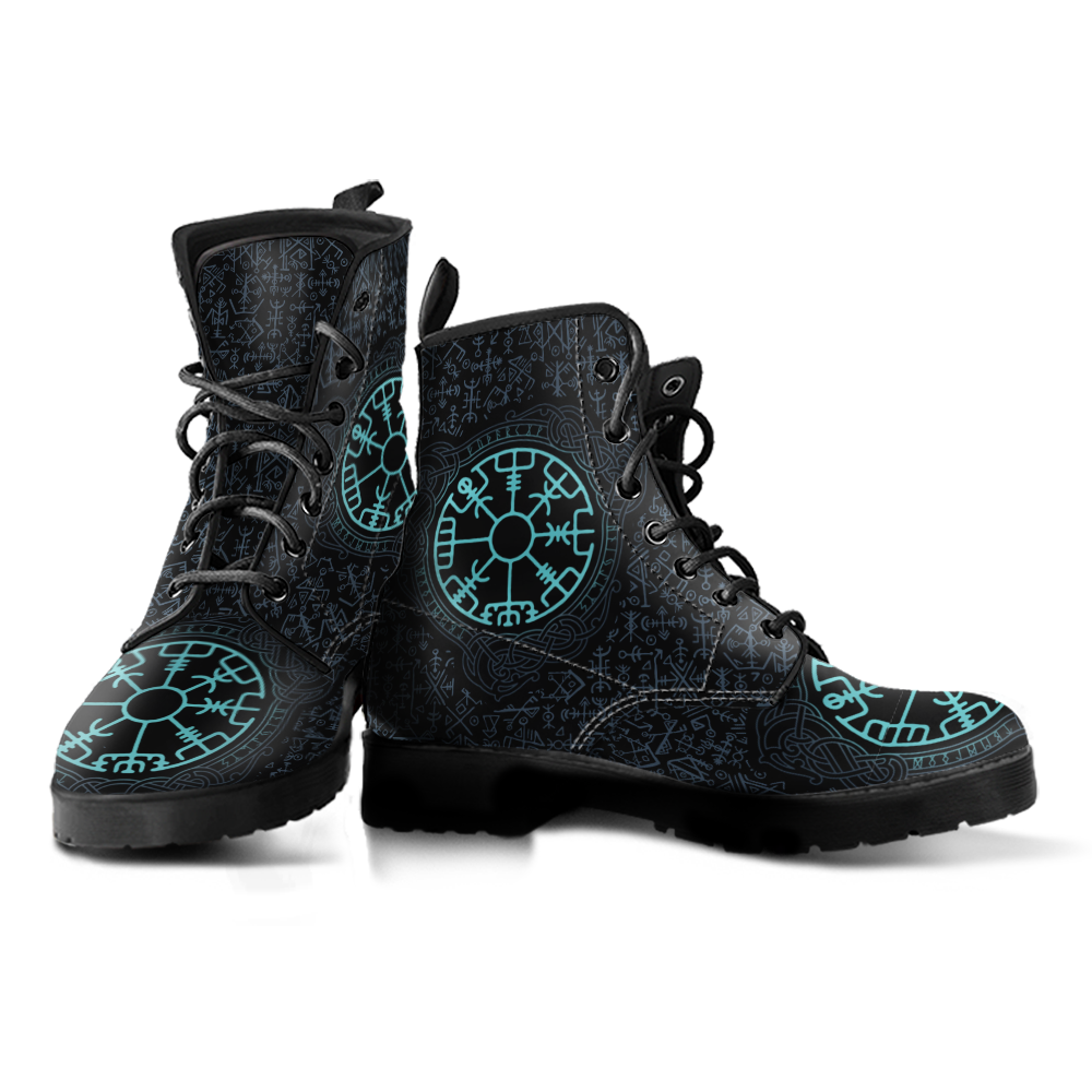 viking-mens-leather-boots-vegvisir-symbol-and-futhark