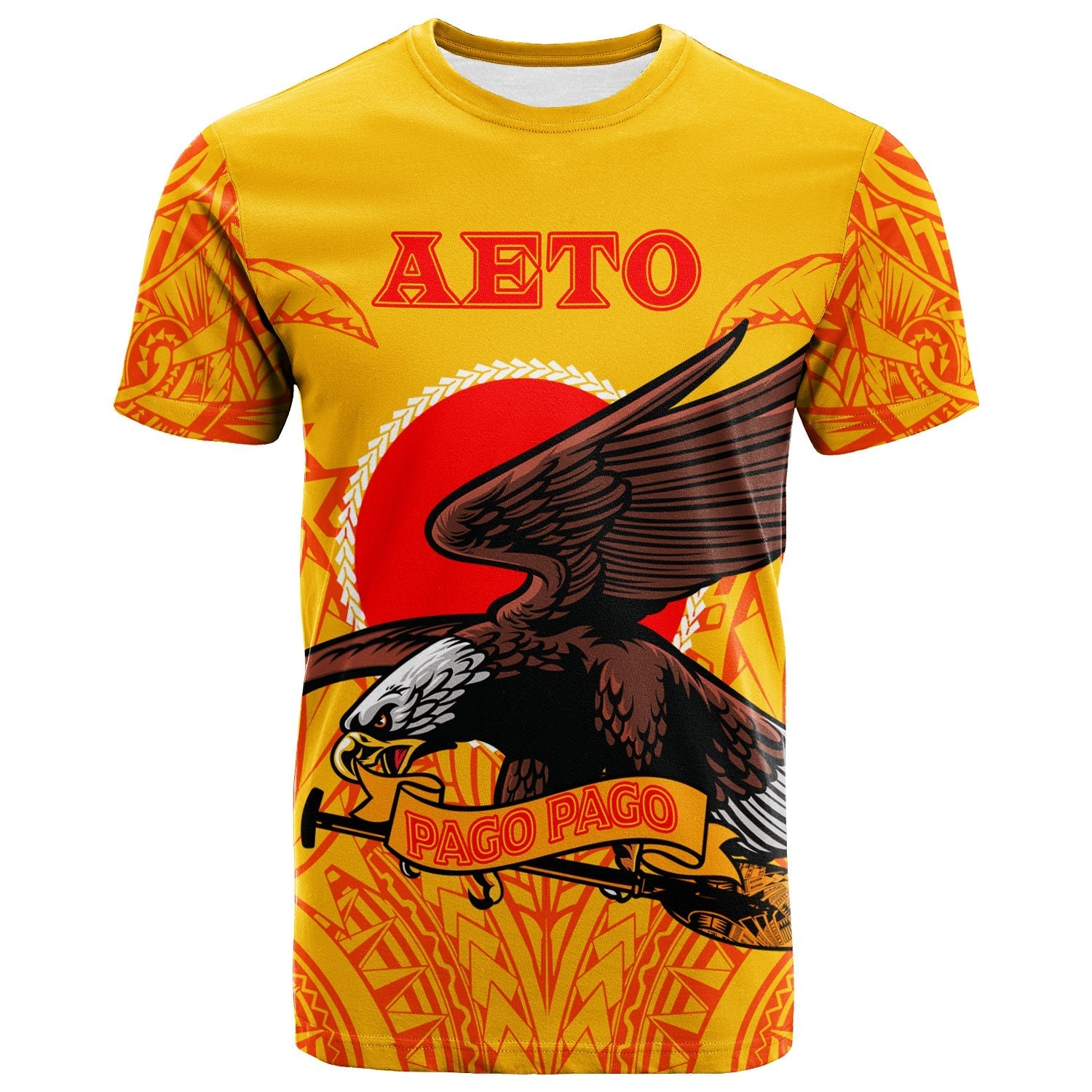 American Samoa T Shirt Aeto Pago Pago Eagle LT12 - Wonder Print Shop