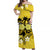 Hawaii Skull Matching Hawaiian Shirt And Dress Mysterious Polynesia and Yellow Flowers LT13 - Wonder Print Shop