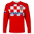 Croatia Football 2022 Checkerboard Long Sleeve Shirt - LT12 - Wonder Print Shop