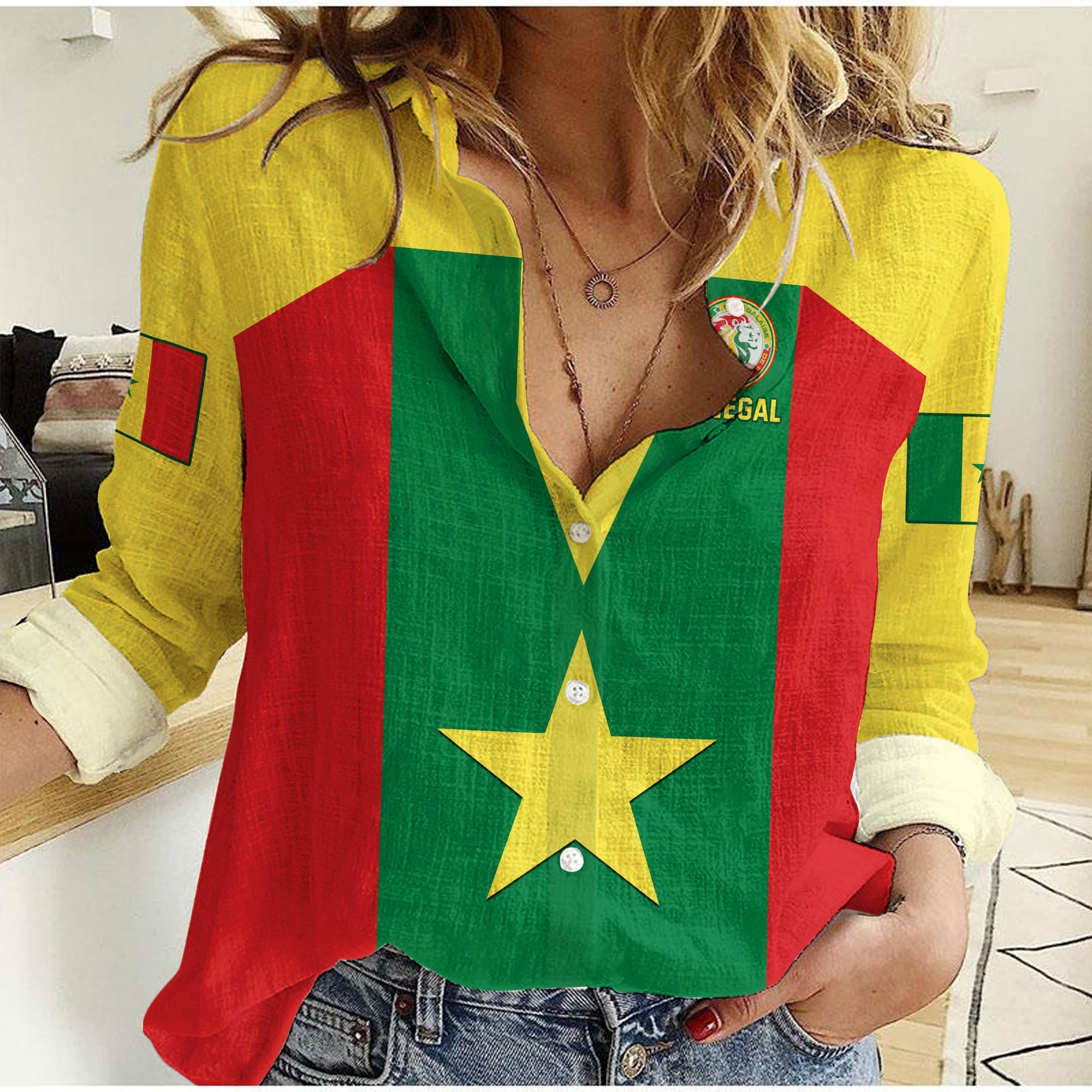 senegal-football-women-casual-shirt-champion-of-africa