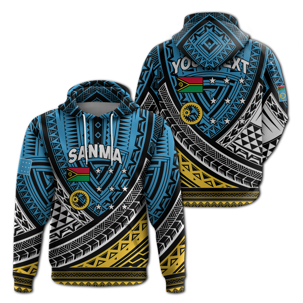 Custom Personalised Vanuatu Sanma Province Tribal Pattern Hoodie LT12 - Wonder Print Shop