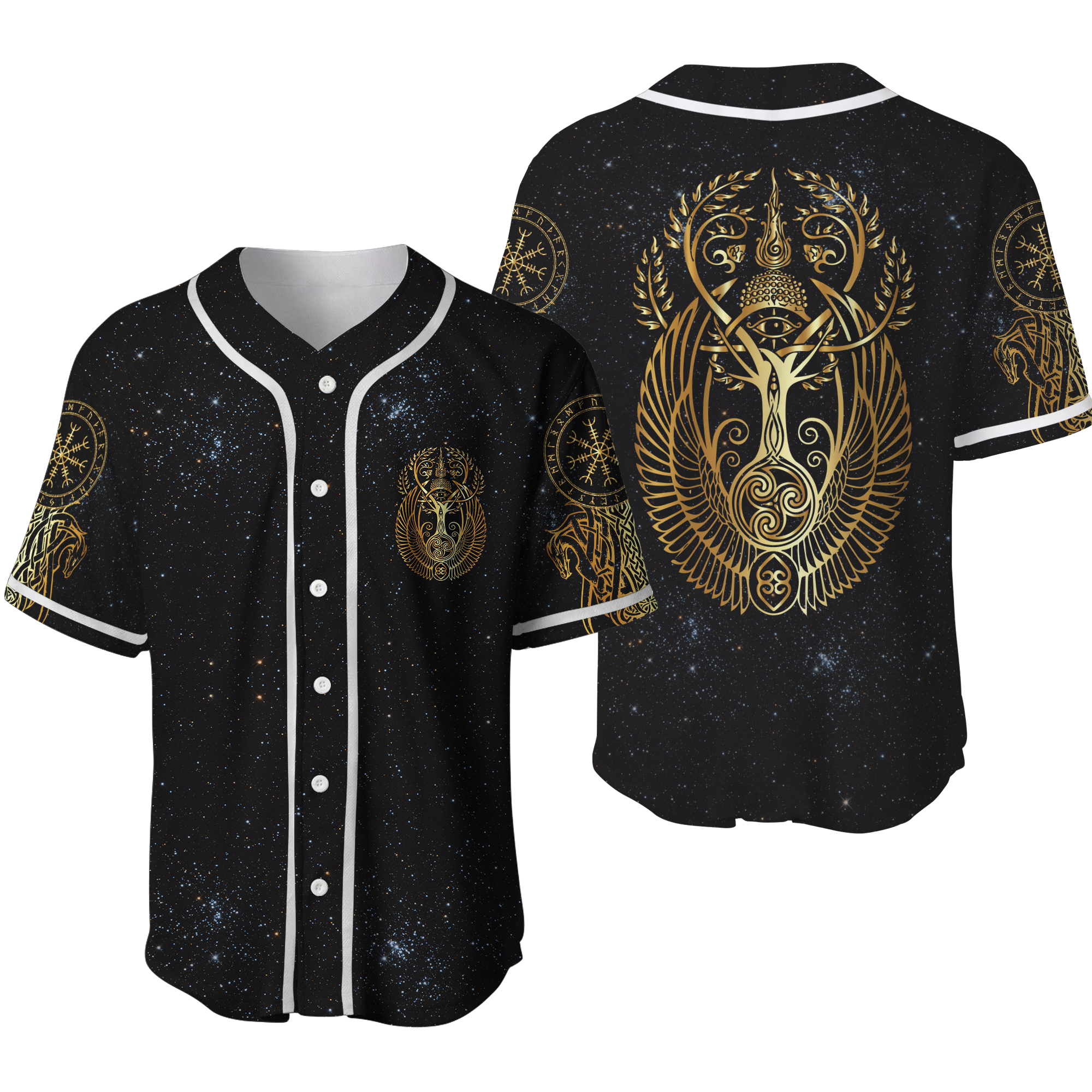 Viking Yggdrasil Tree Of Life Odin Baseball Jersey LT12 - Wonder Print Shop