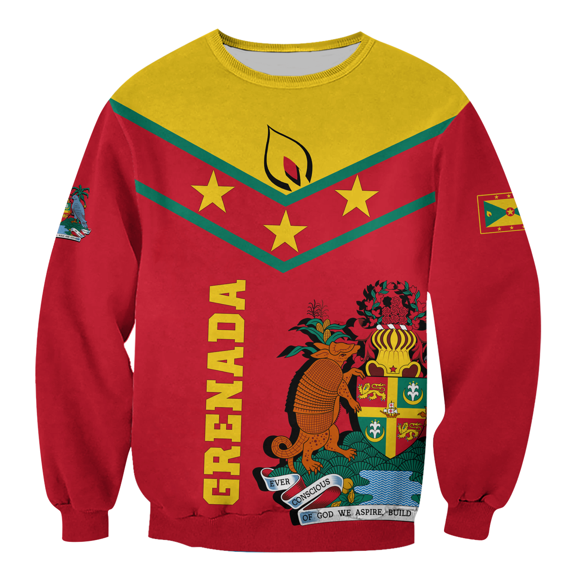 Grenada Sweatshirt - Proud Grenadian LT12 - Wonder Print Shop