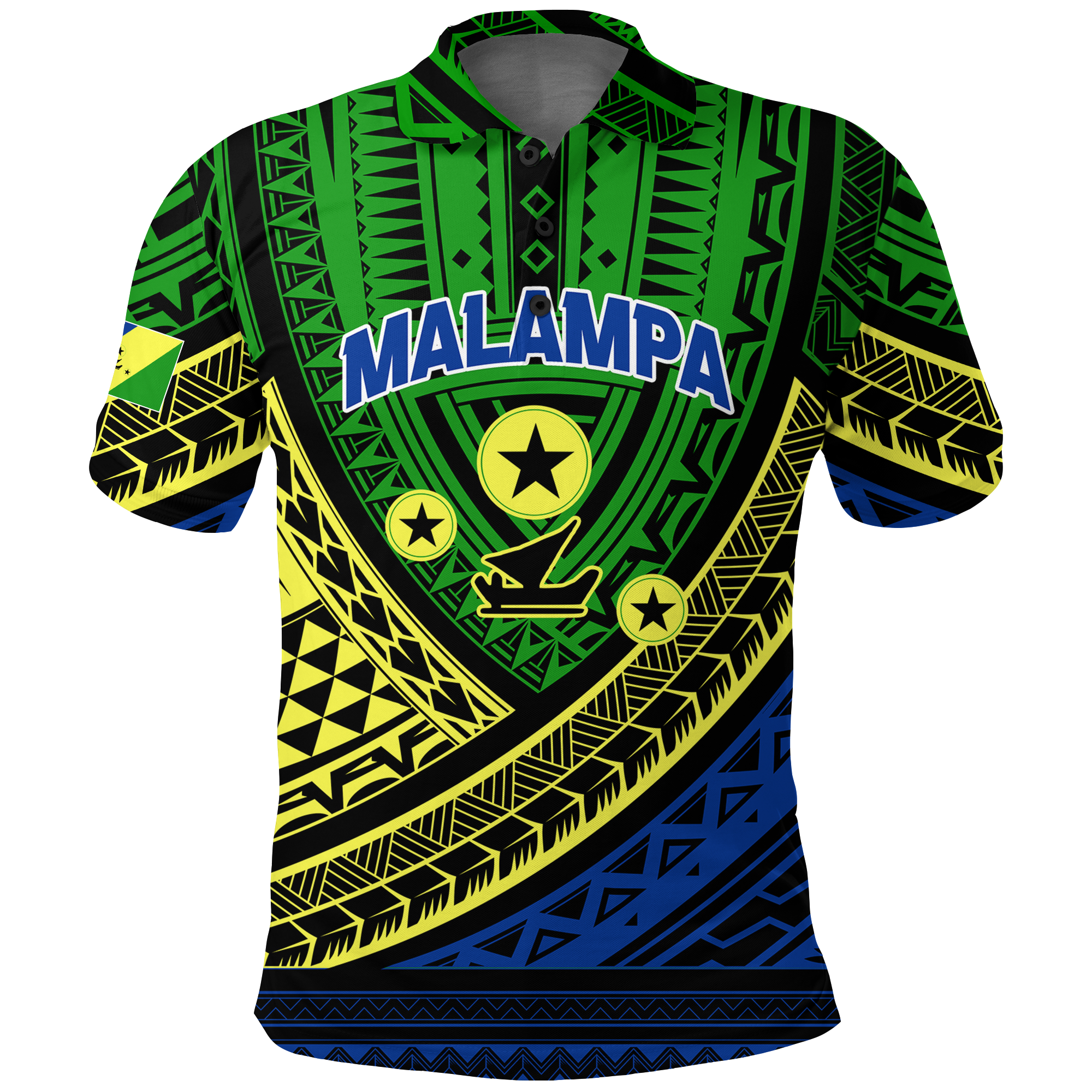 Custom Malampa Province Vanuatu Tribal Pattern Polo Shirt LT12 - Wonder Print Shop