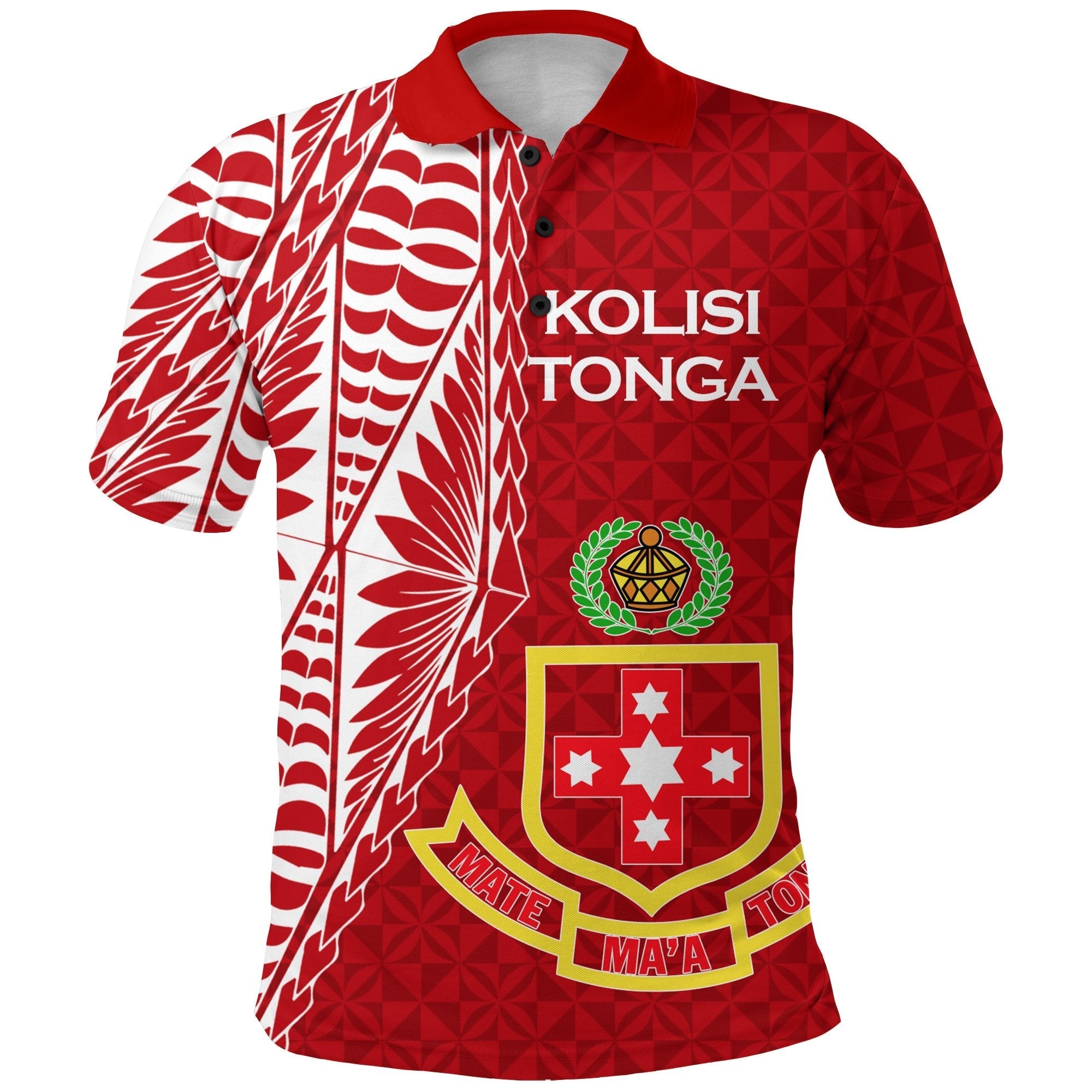 Kolisi Tonga Atele Polo Shirt HUNI KAU KULA 1980 (STATES) LT12 - Wonder Print Shop