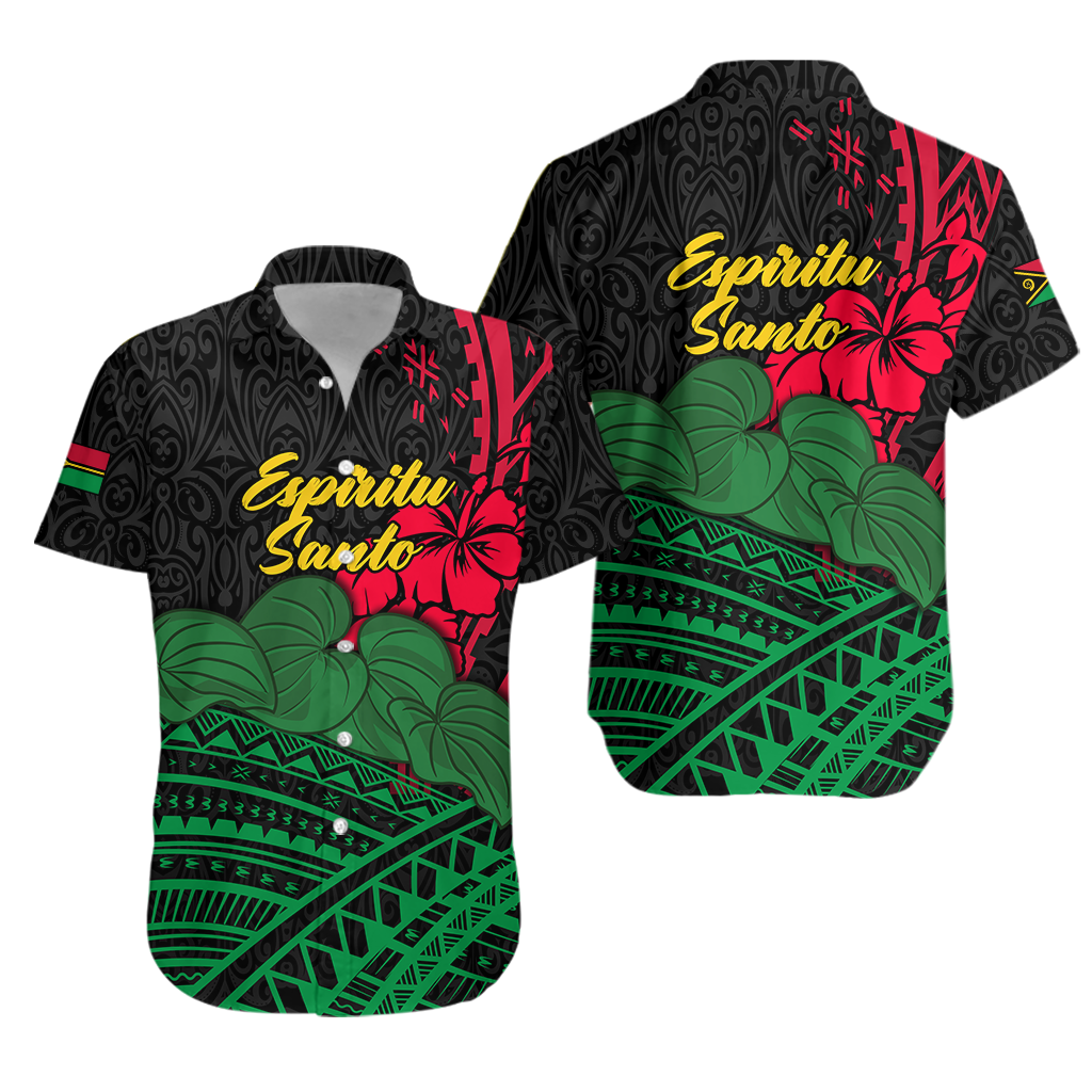 Vanuatu Espiritu Santo Hawaiian Shirt Kava With Hibiscus LT12 - Wonder Print Shop