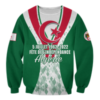 Sweat-shirt vert unisexe avec étoile et texte « 5 Juillet 1962-2022 »