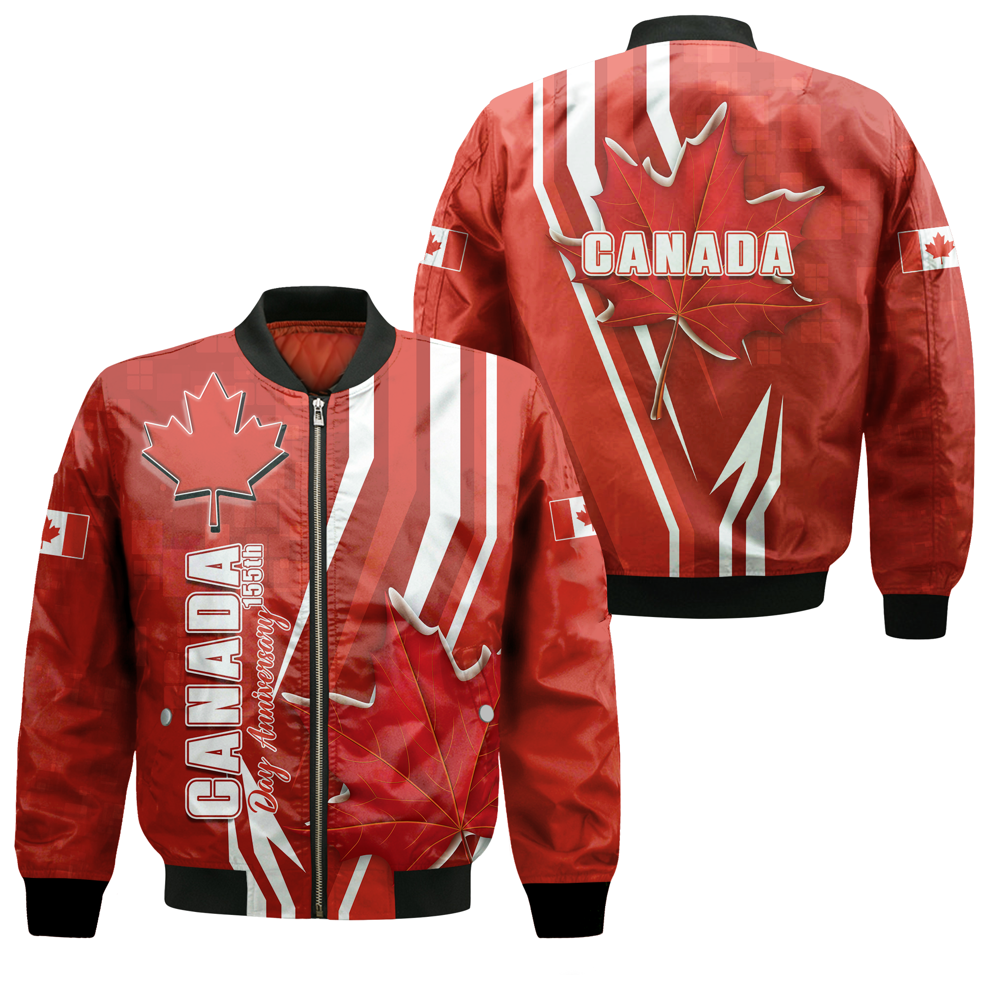 Canada Day Anniversary Pride Bomber Jacket LT12 - Wonder Print Shop