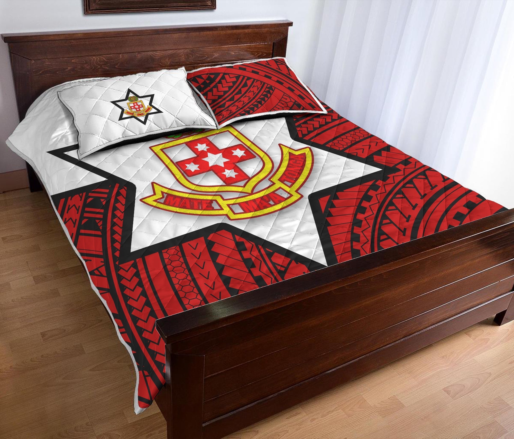 Kolisi Tonga Quilt Bed Set - Mate Ma'a Tonga Red Original LT20 - Wonder Print Shop