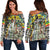 Wonder Print Shop Ethiopia Orthodox Women Off Shoulder Sweater - The Total Liberation Of Africa LT20 - Wonder Print Shop