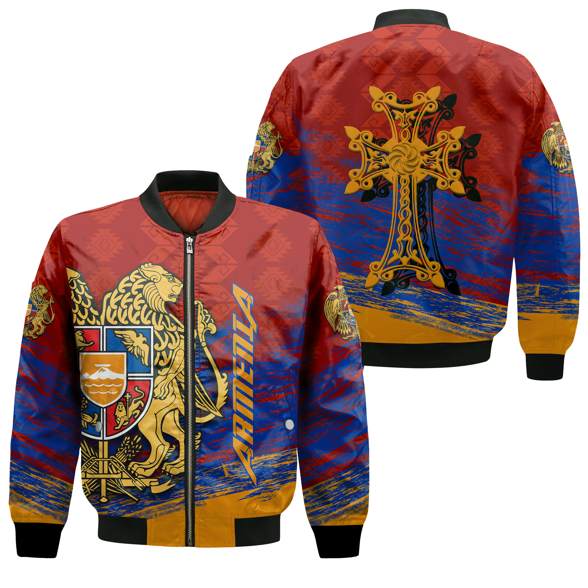 Armenia Khachkar Pride Bomber Jacket LT12 - Wonder Print Shop